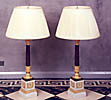A pair of Empire lamps